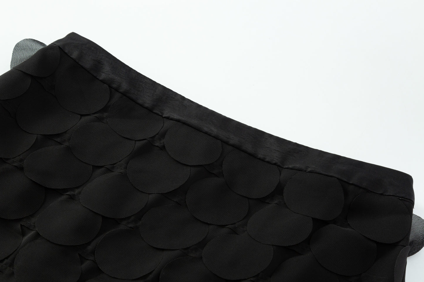 Chiffon Paillette Skirt - Black
