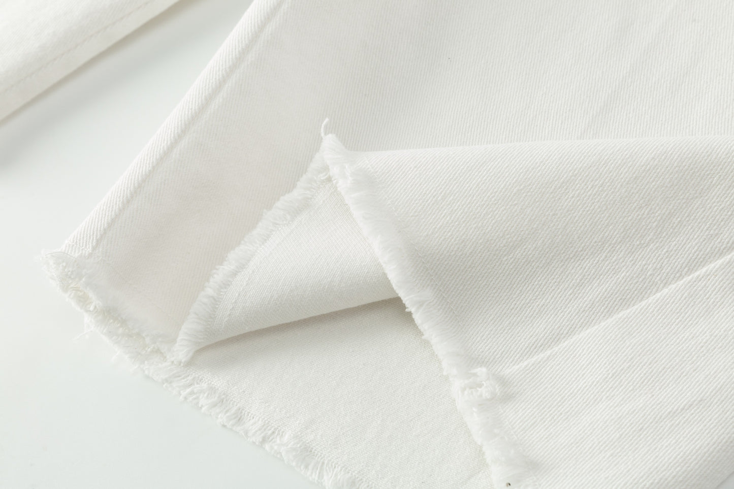 Raw Edge Bermuda Short - White Denim