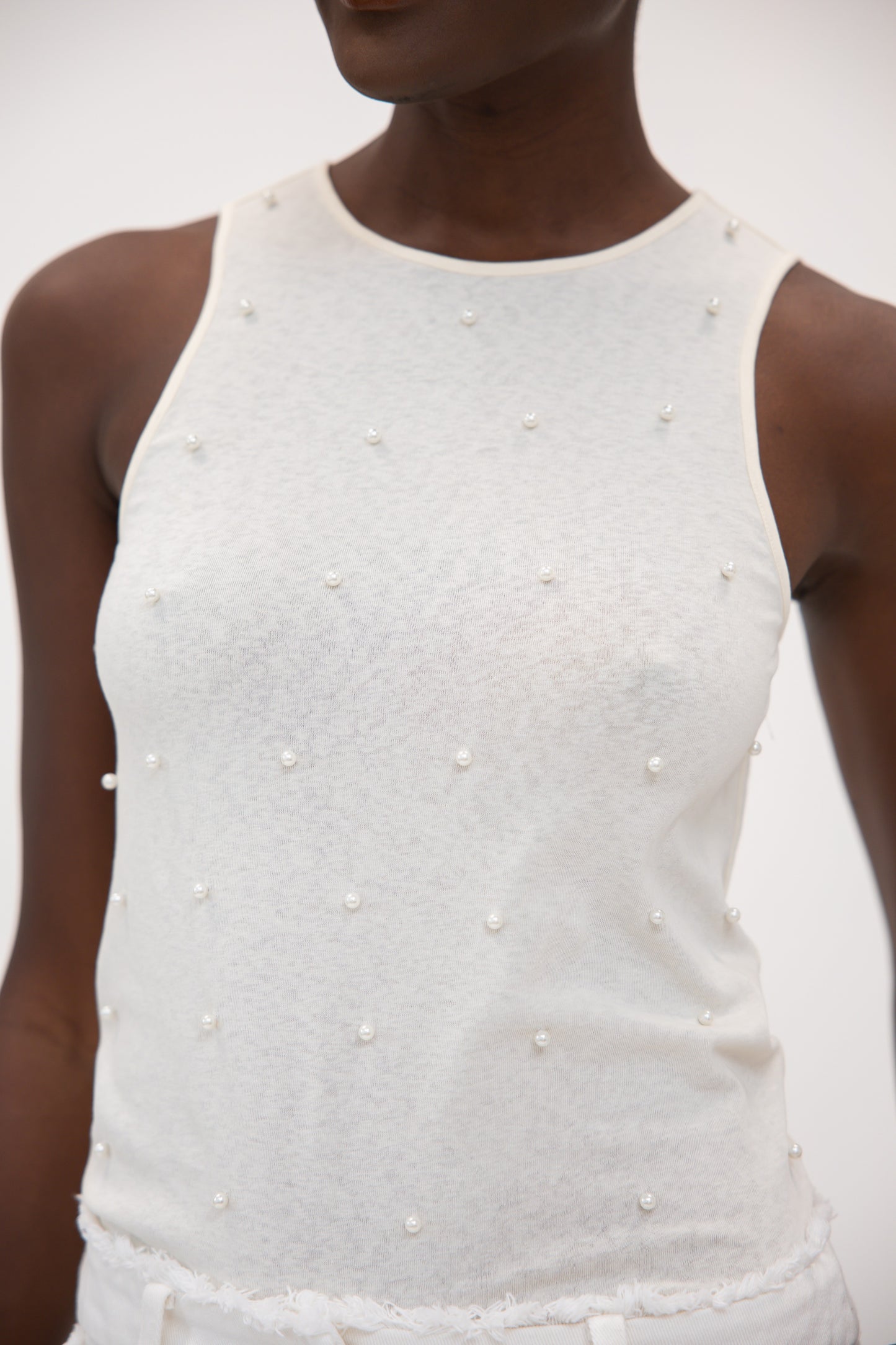 Pearl Tank - Ivory