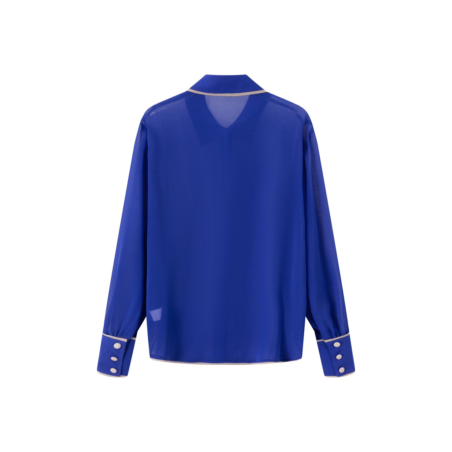 Julie Chiffon Blouse - Cobalt