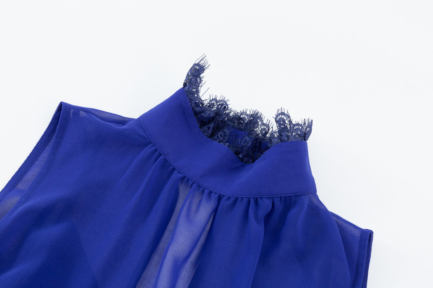 Reese Chiffon Dress - Cobalt