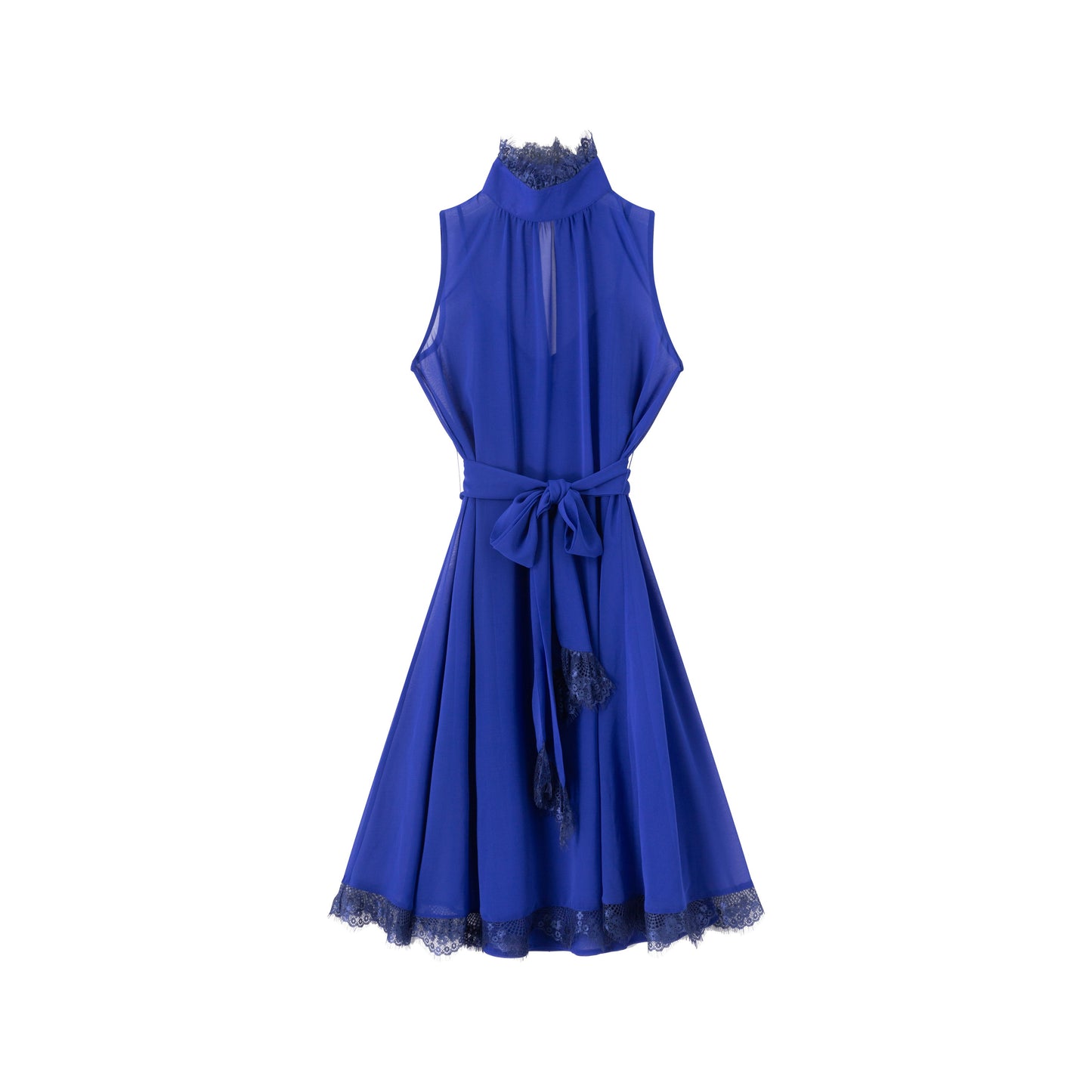 Reese Chiffon Dress - Cobalt