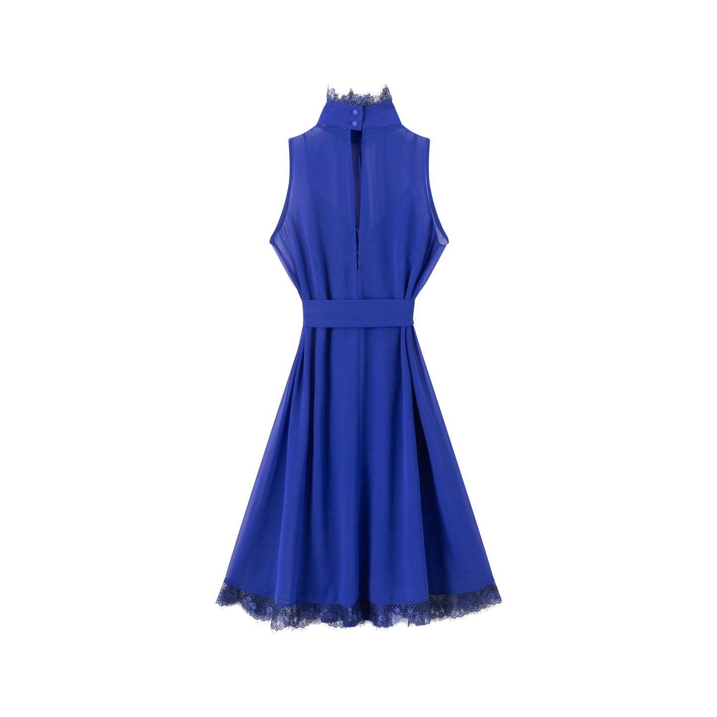 Reese Chiffon Dress - Cobalt