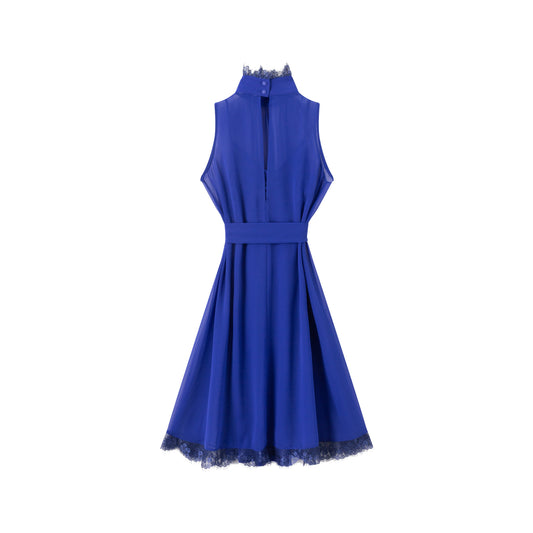 Reese Chiffon Dress - Cobalt