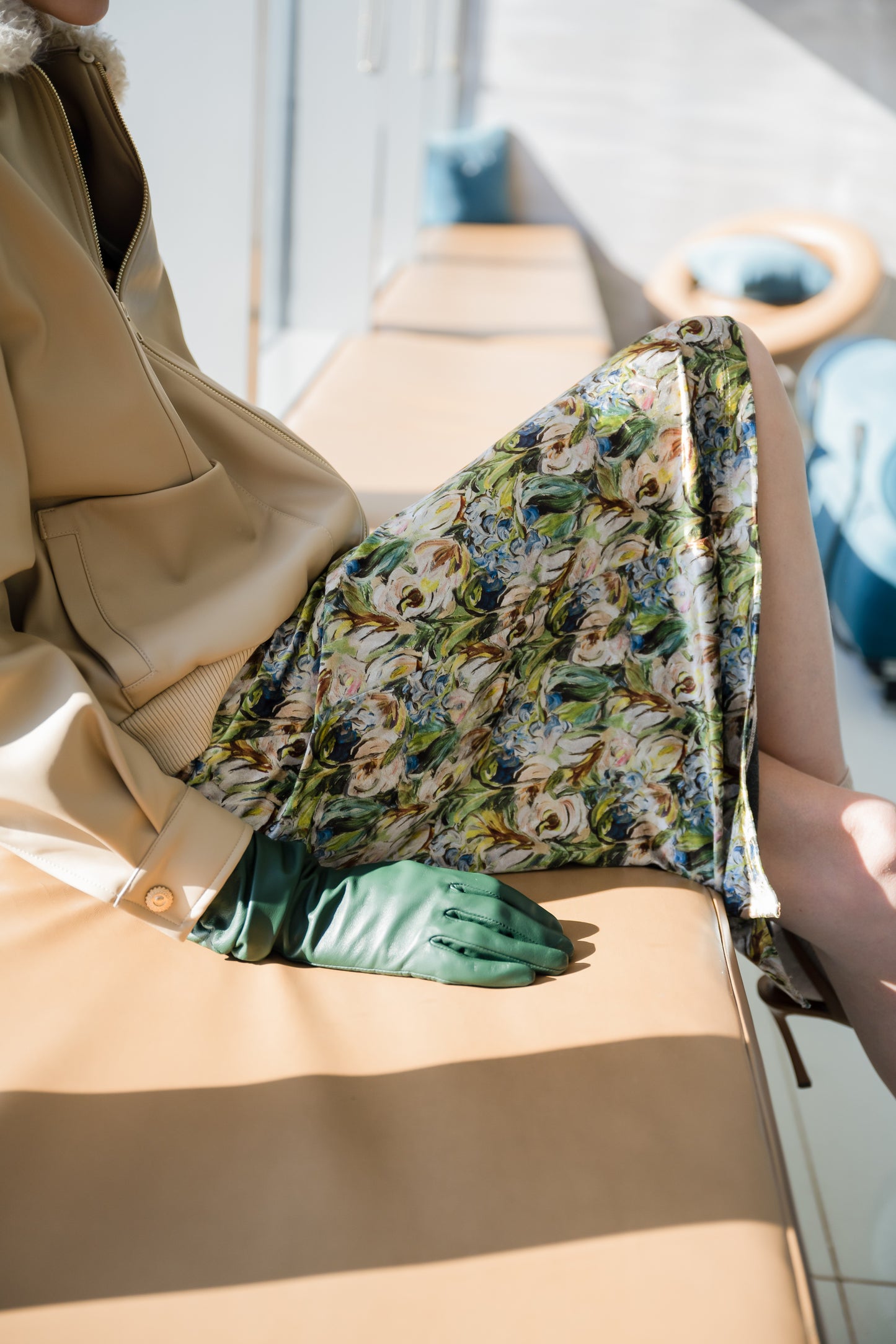 Janelle Pencil Skirt - Velvet Floral