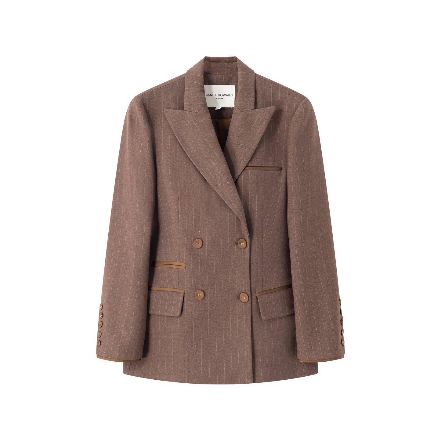 Hartley Blazer - Cinnamon Stripe