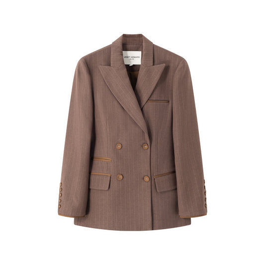 Hartley Blazer - Cinnamon Stripe