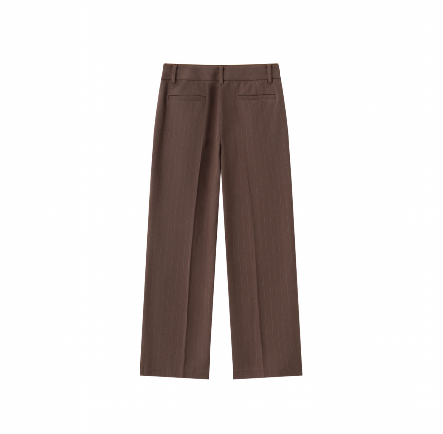 Jenna Trouser - Cinnamon Stripe