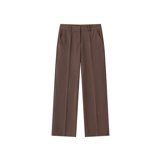 Jenna Trouser - Cinnamon Stripe