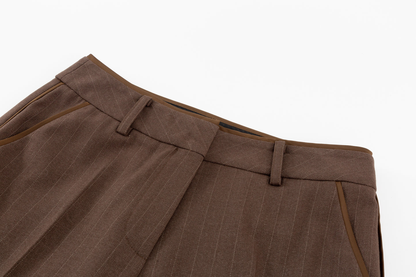 Jenna Trouser - Cinnamon Stripe