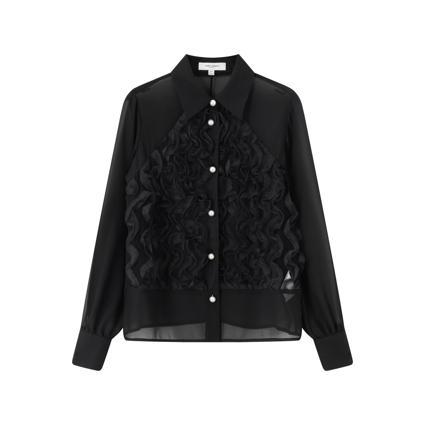 Riley Tux Blouse - Black