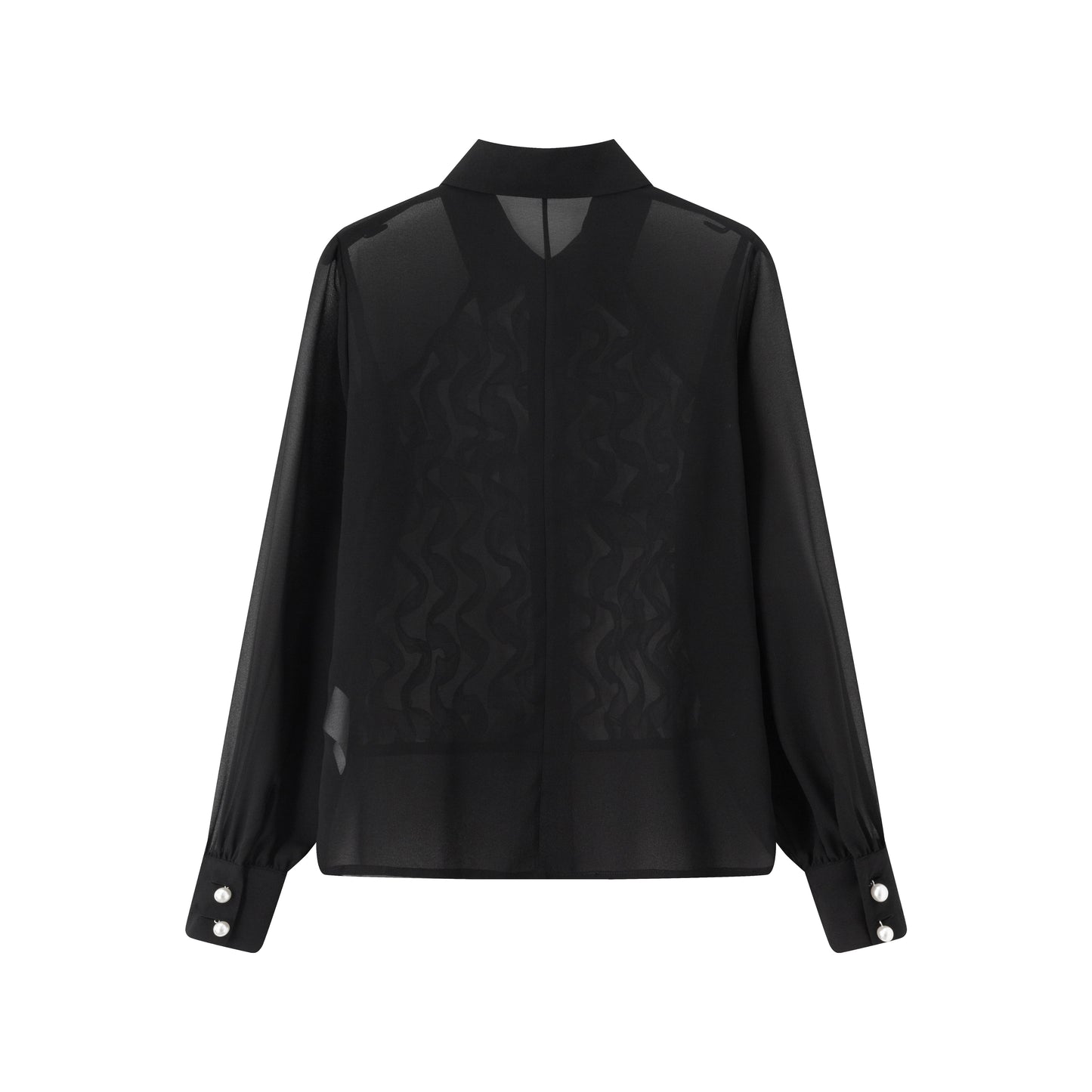 Riley Tux Blouse - Black
