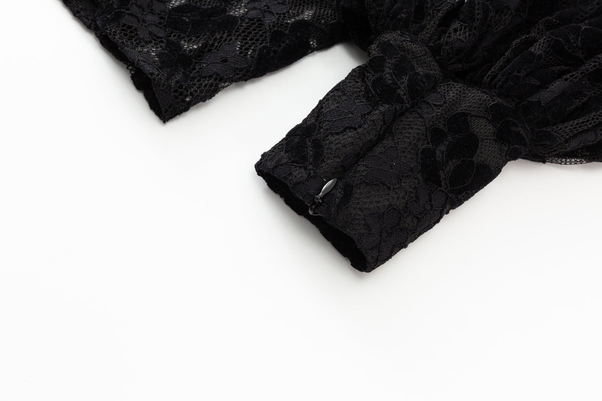 Vivian Lace Blouse - Black