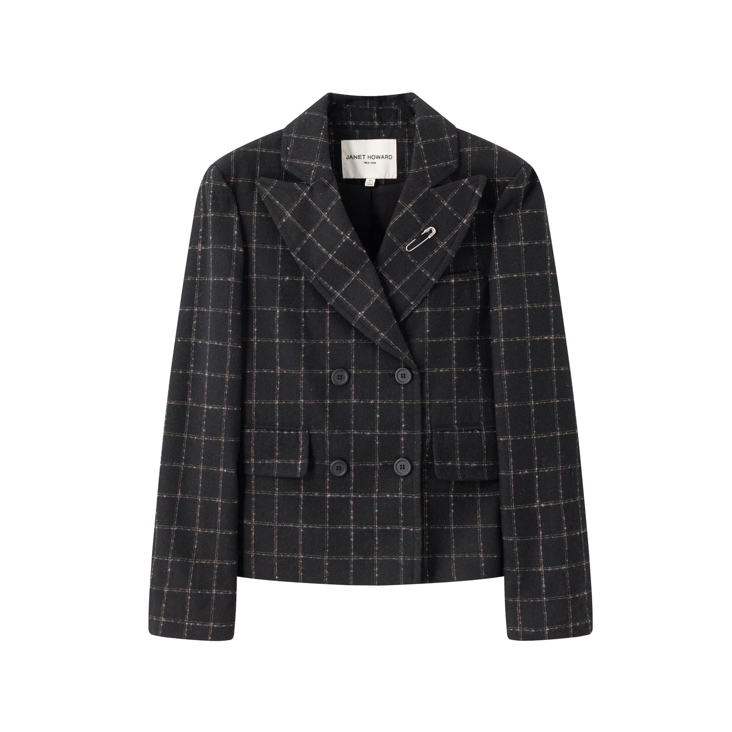 Nadia D.B. Blazer - Black Plaid