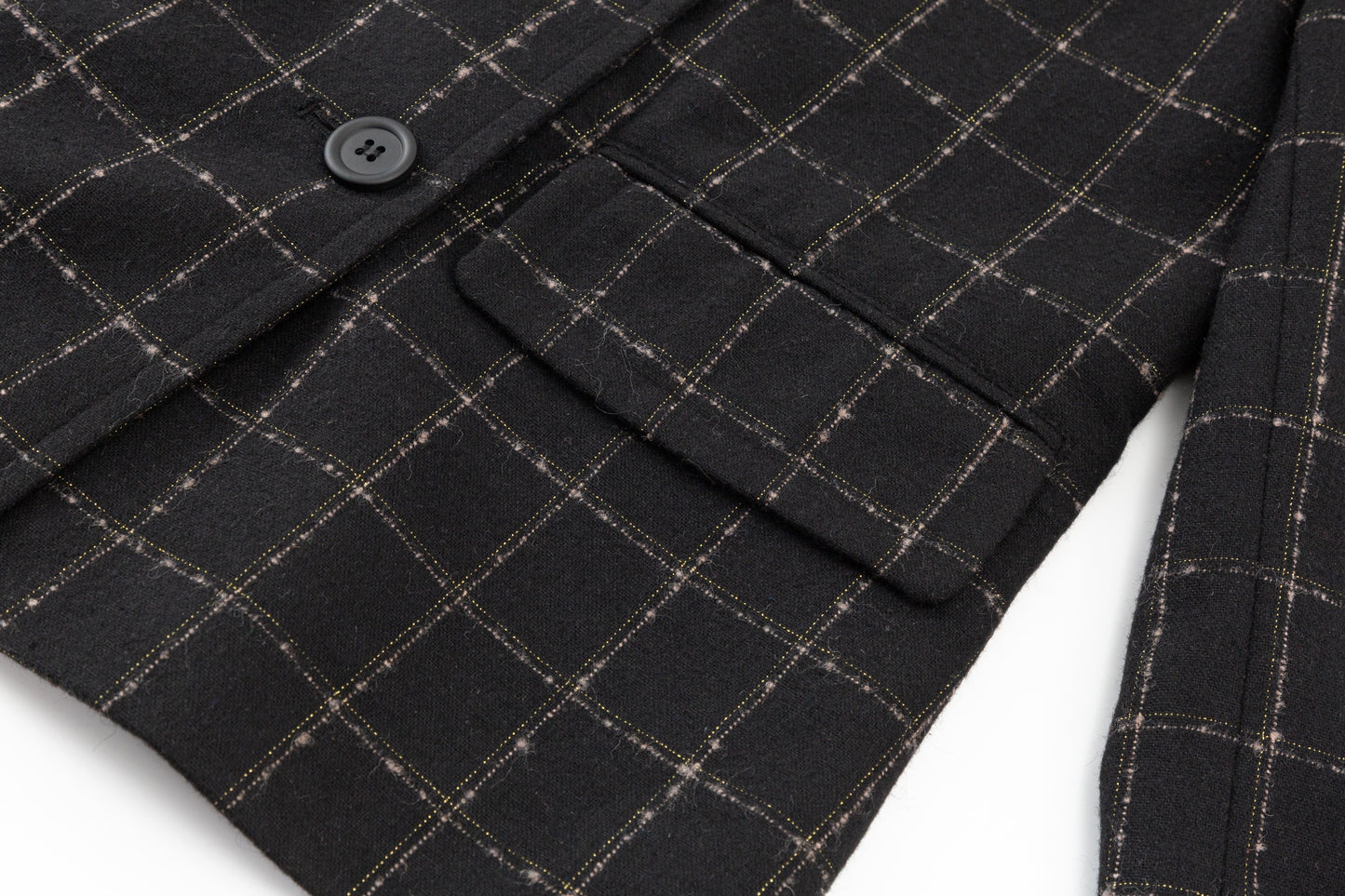 Nadia D.B. Blazer - Black Plaid