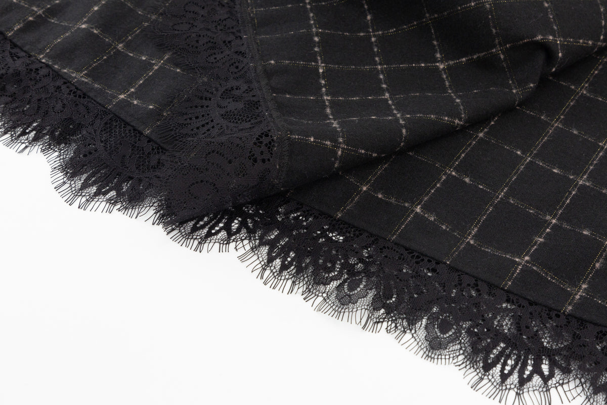 Amelia Skirt - Black Plaid