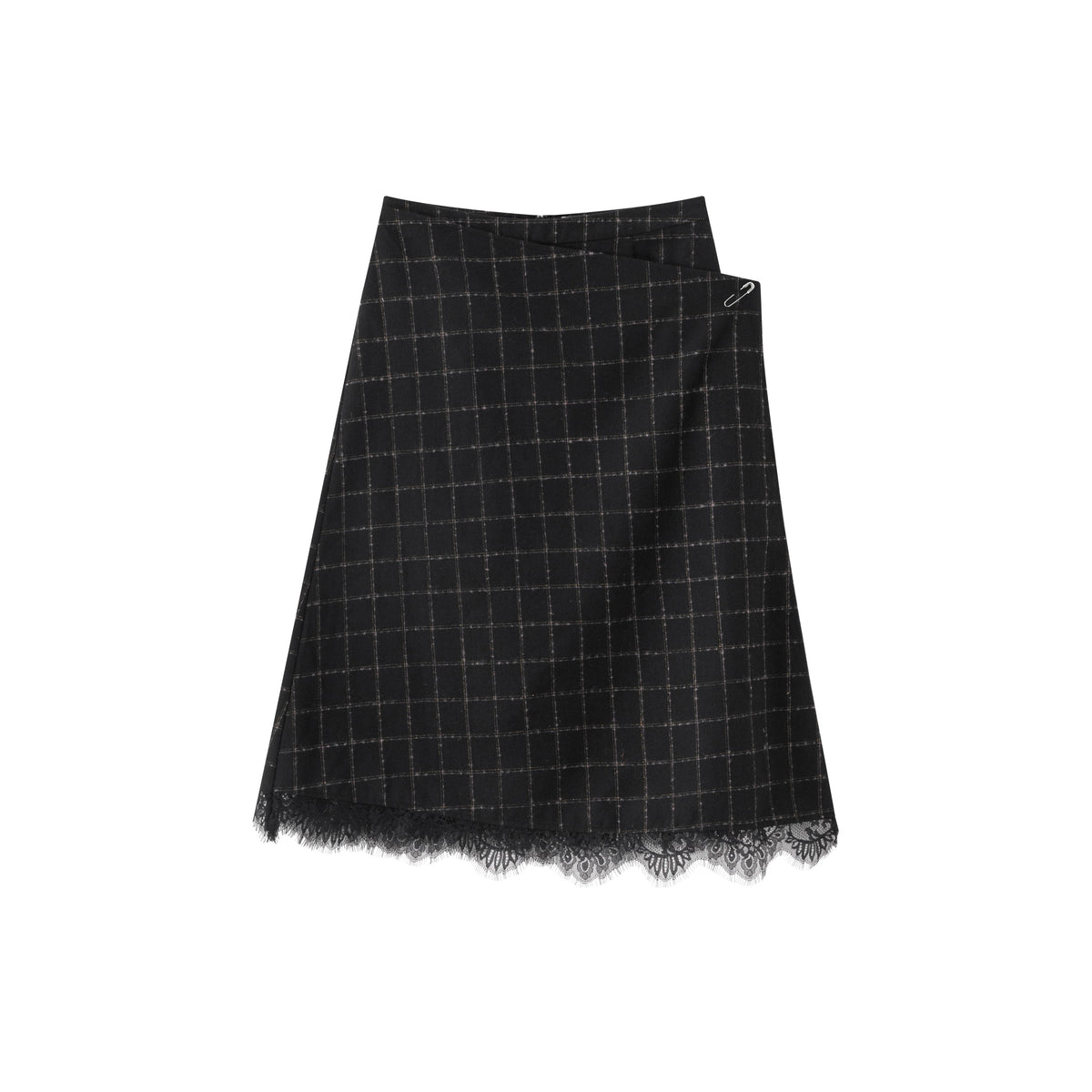 Amelia Skirt - Black Plaid