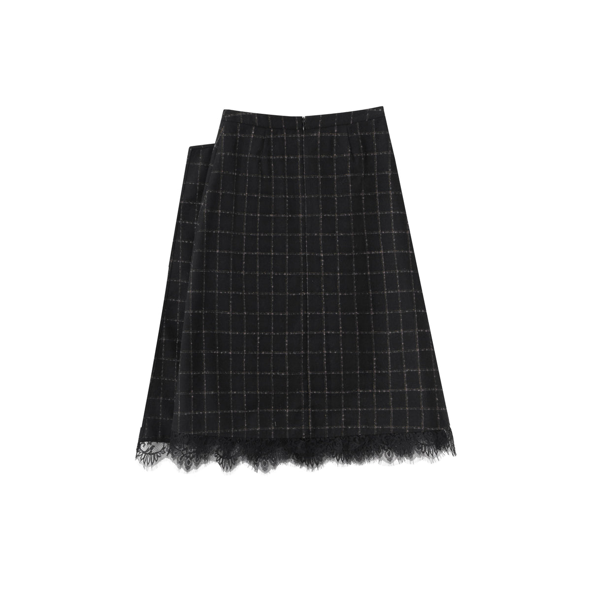Amelia Skirt - Black Plaid