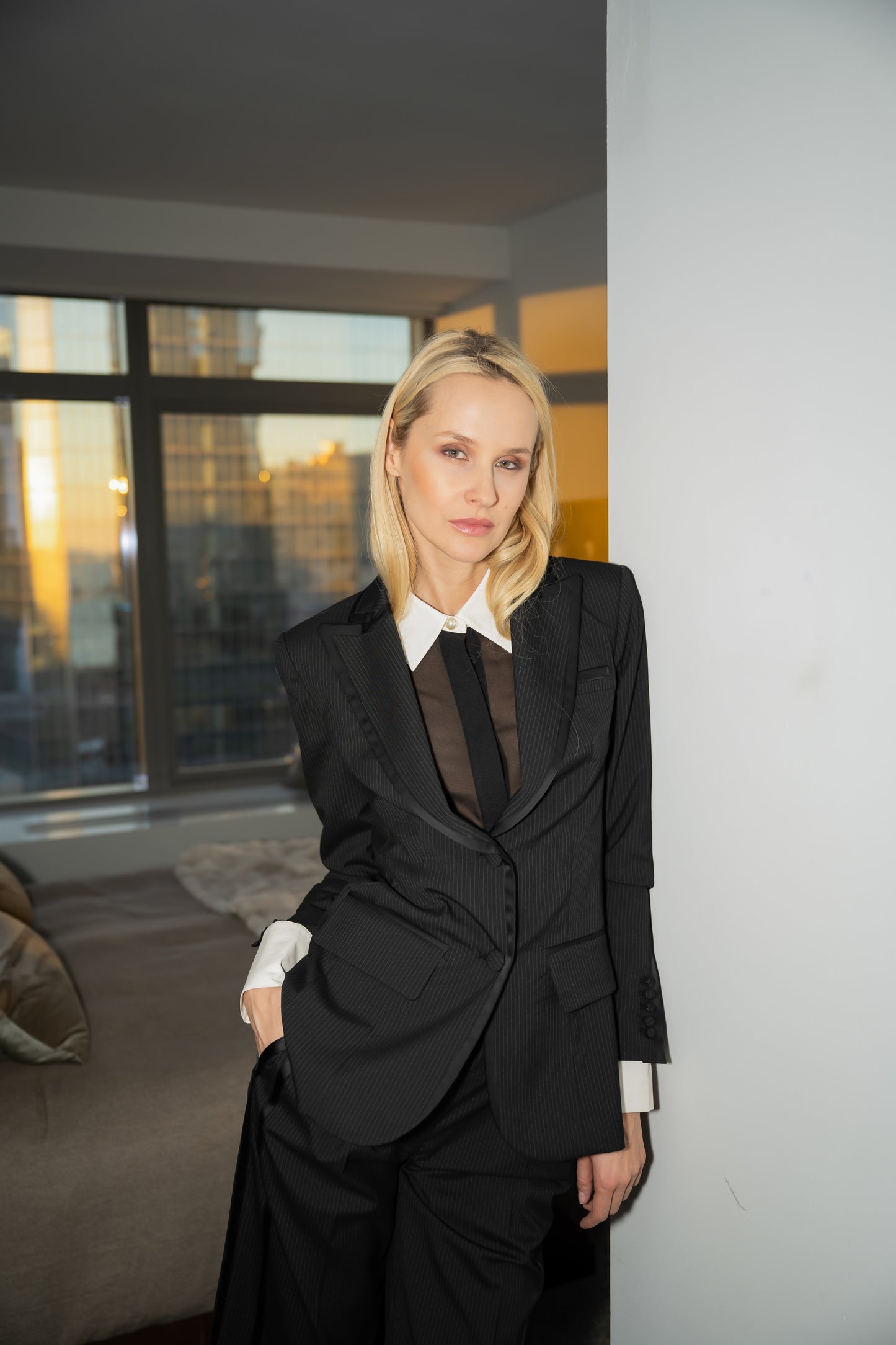 Carter Blouse - Black/White