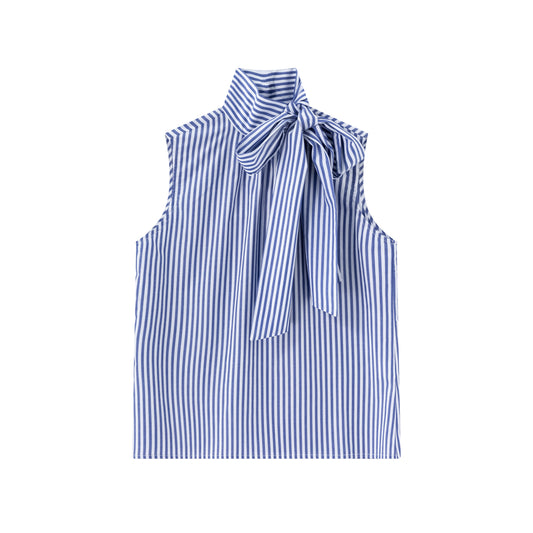 Kensington Blouse - Blue / White Stripe