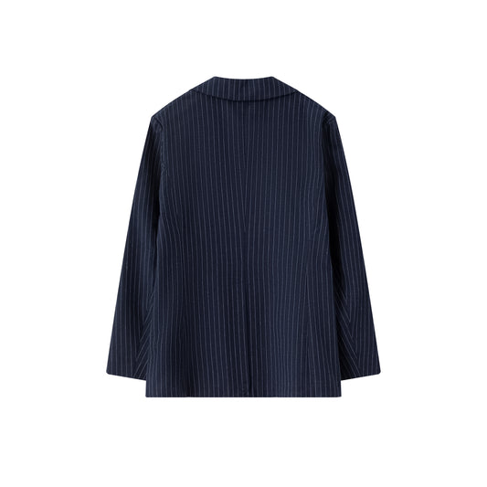 Chelsea Blazer - Navy Pinstripe