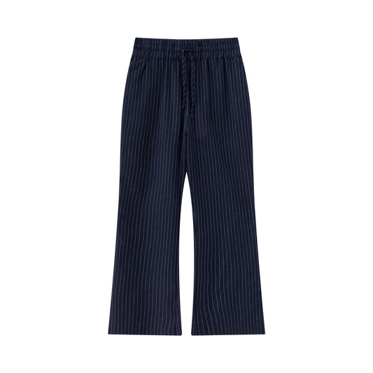 Saturday Trouser - Navy Pinstripe