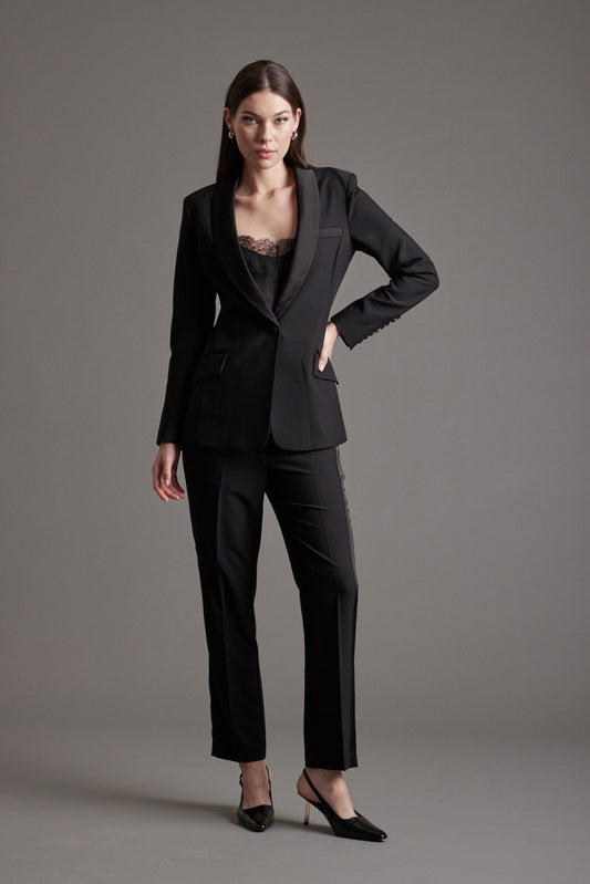 Stella Tuxedo Shawl Collar Blazer