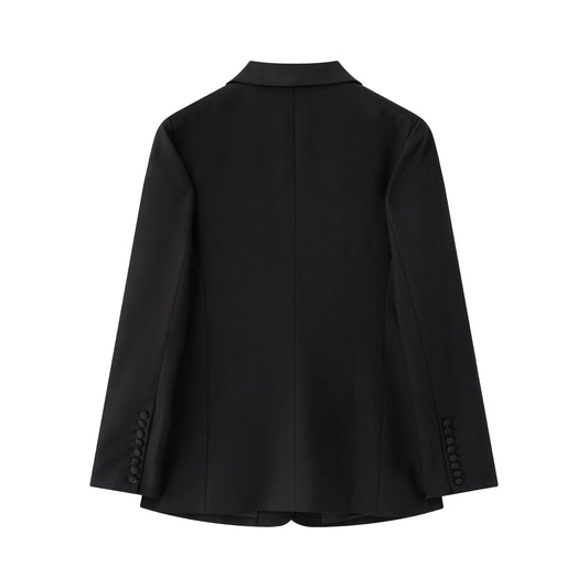 Stella Tuxedo Shawl Collar Blazer - Black