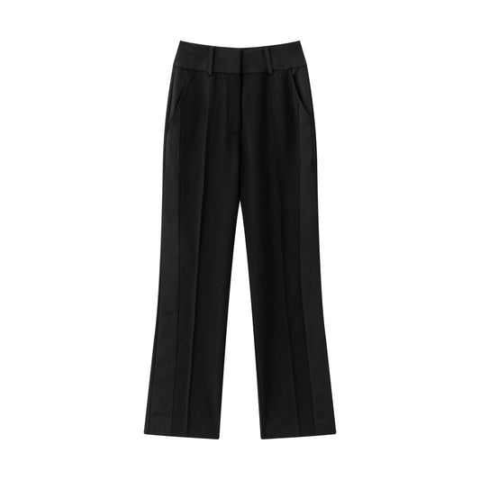 Parker Tuxedo Trouser - Black w/ Matte Satin Contrast