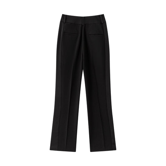Parker Tuxedo Trouser - Black w/ Matte Satin Contrast