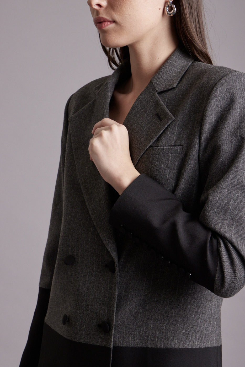 Lauren Oversized Contrast Blazer