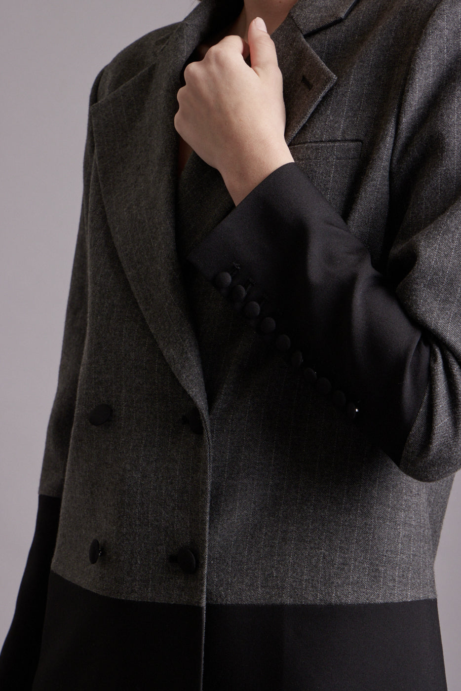Lauren Oversized Contrast Blazer