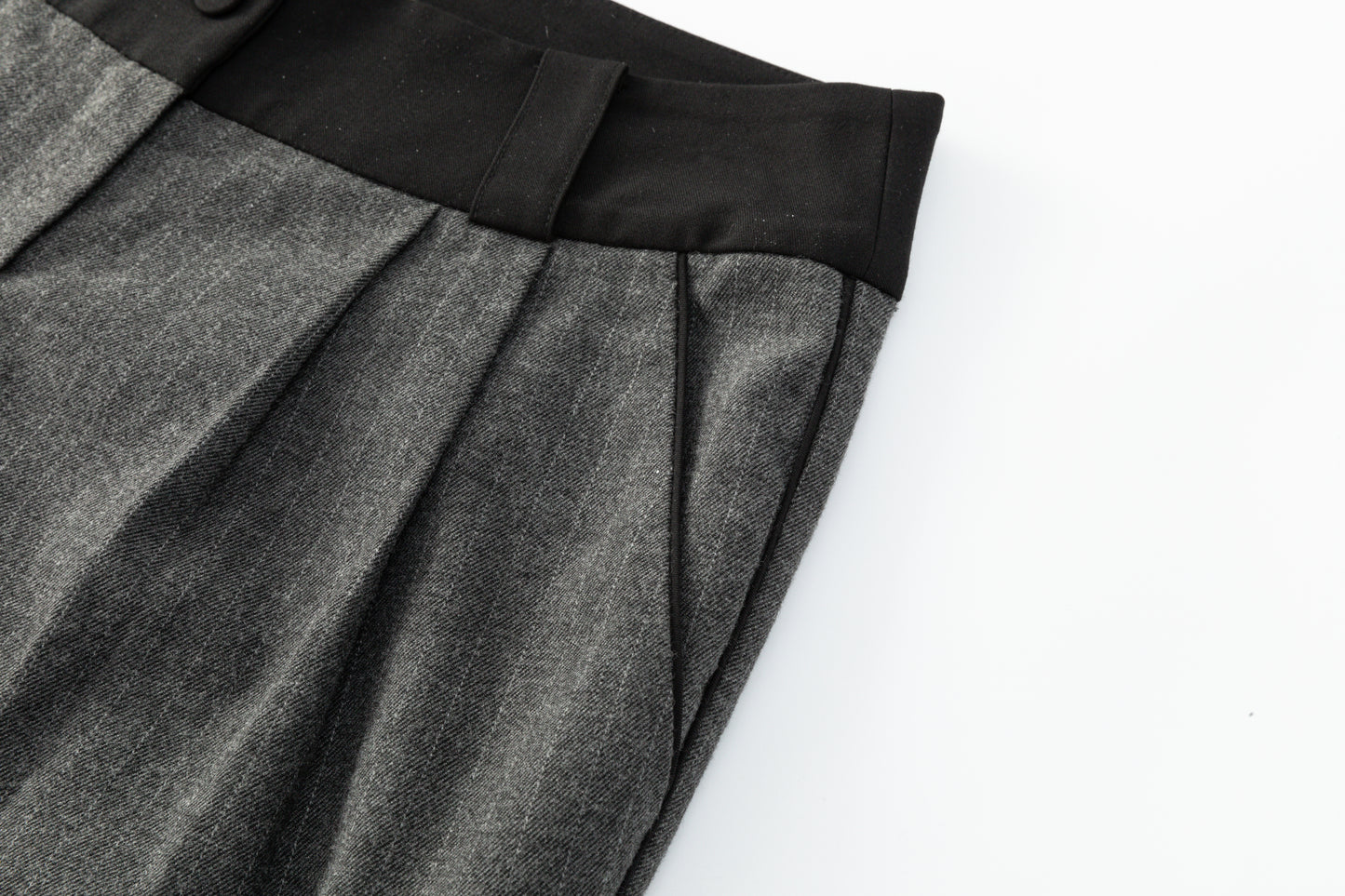 Harlow Wide Leg Pinstripe Trouser