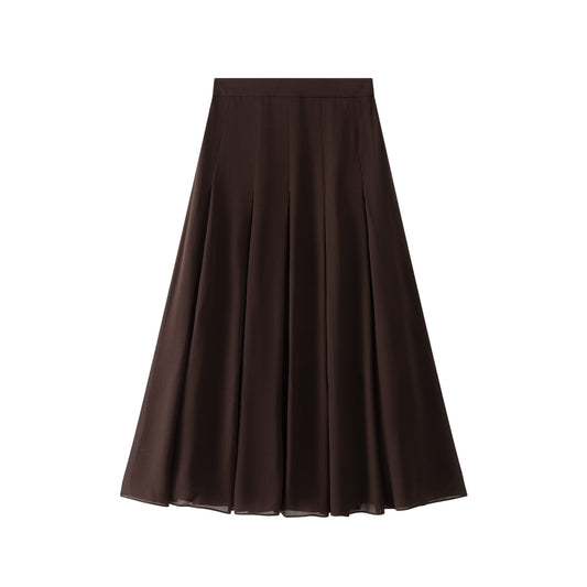 Ballet Chiffon Skirt - Chocolate