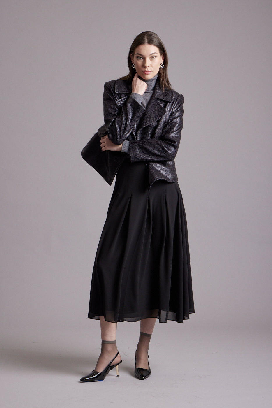 Ballet Chiffon Skirt - Black