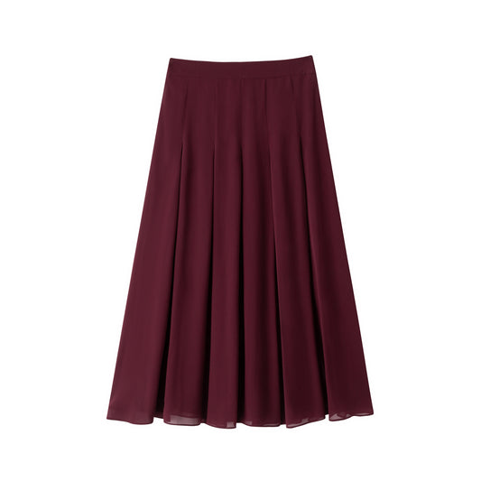 Ballet Chiffon Skirt - Ruby