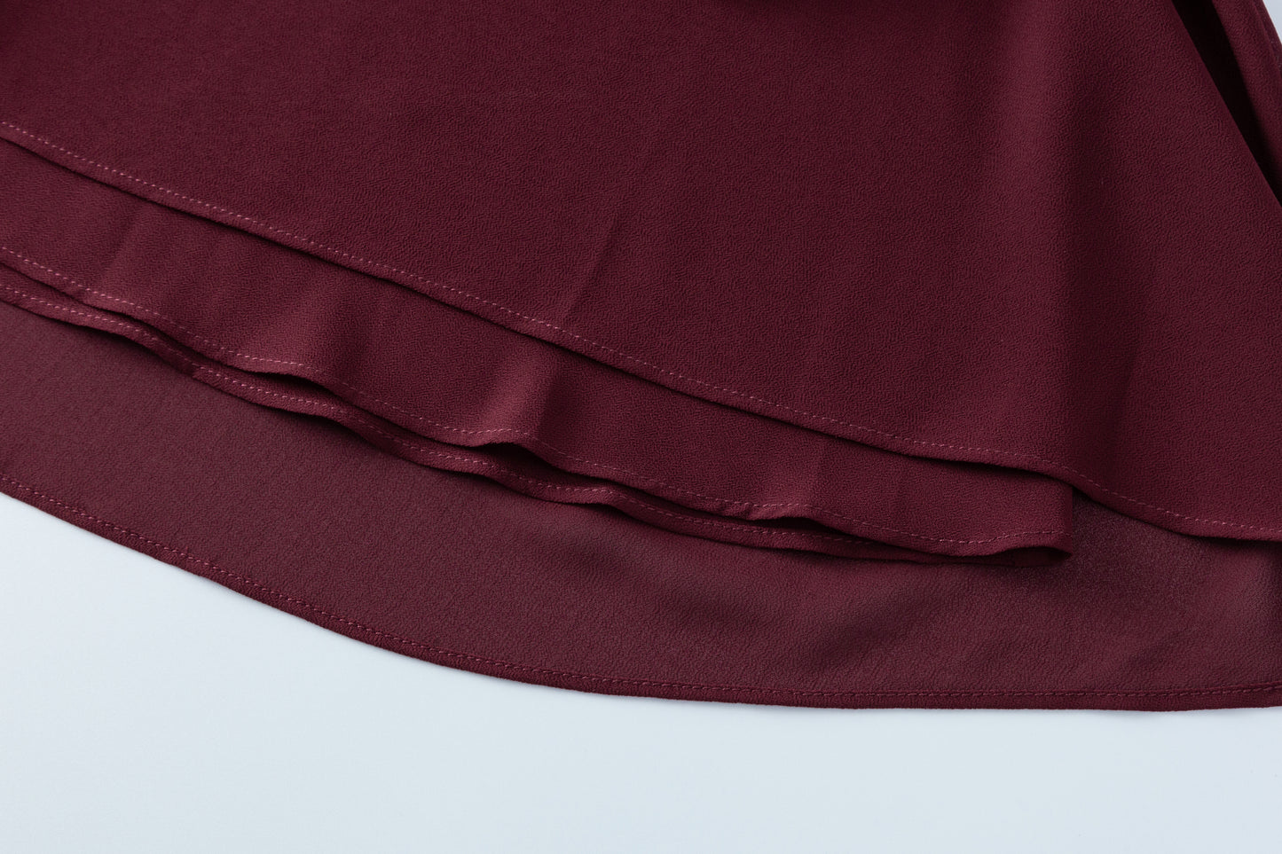 Ballet Chiffon Skirt - Ruby