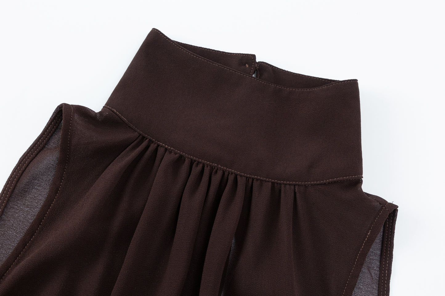 Noelle Sleeveless Dress - Chocolate