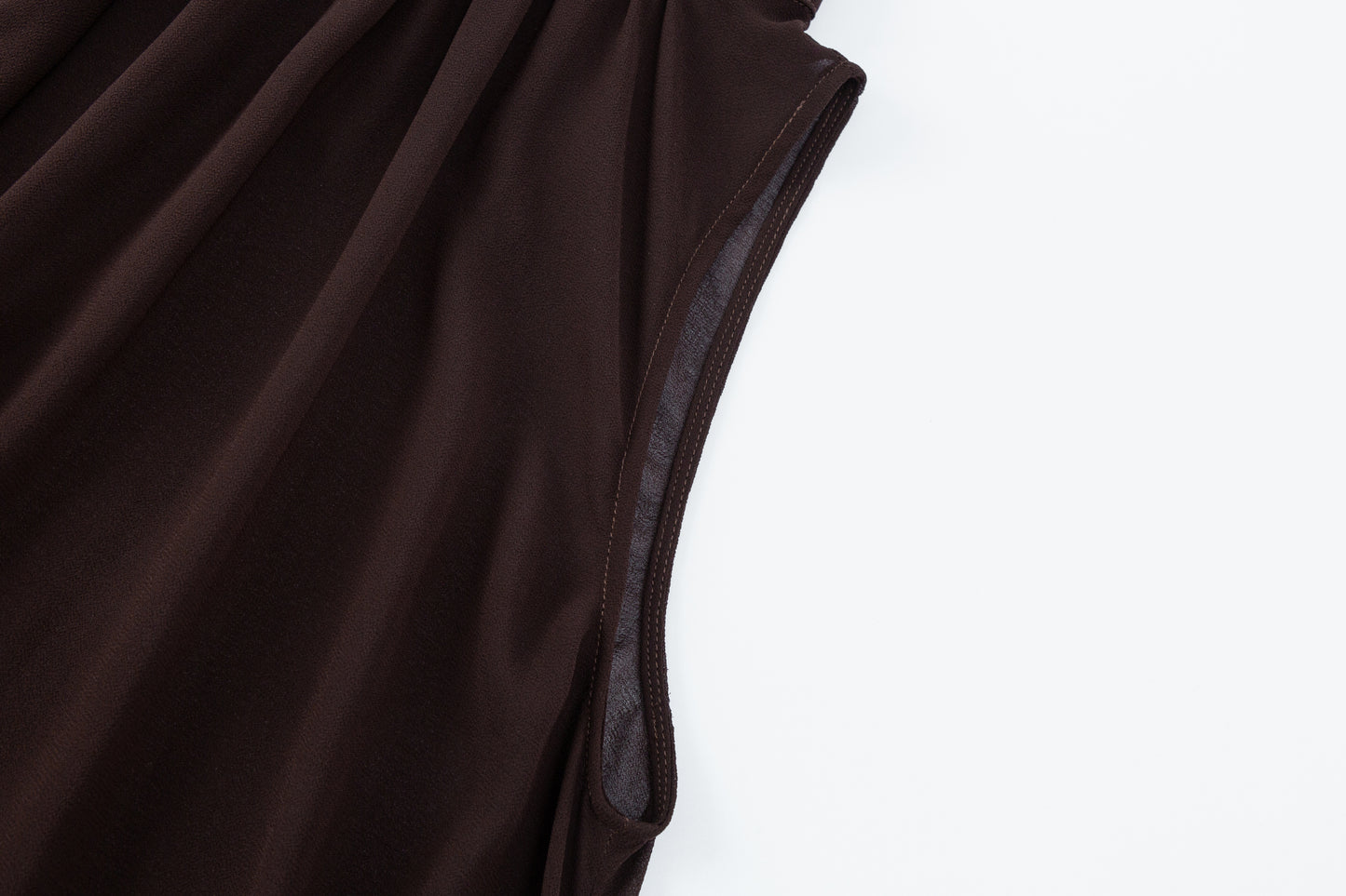 Noelle Sleeveless Dress - Chocolate