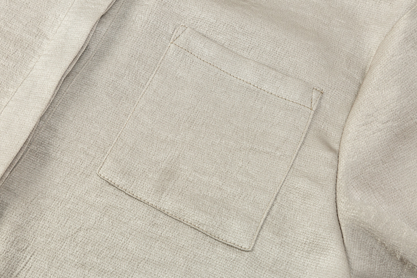 Olivia Gathered Back Blouse - Taupe