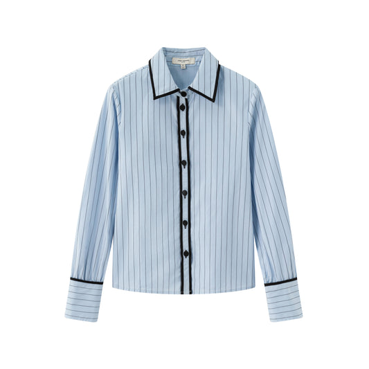Reese Pinstripe Contrast Shirt