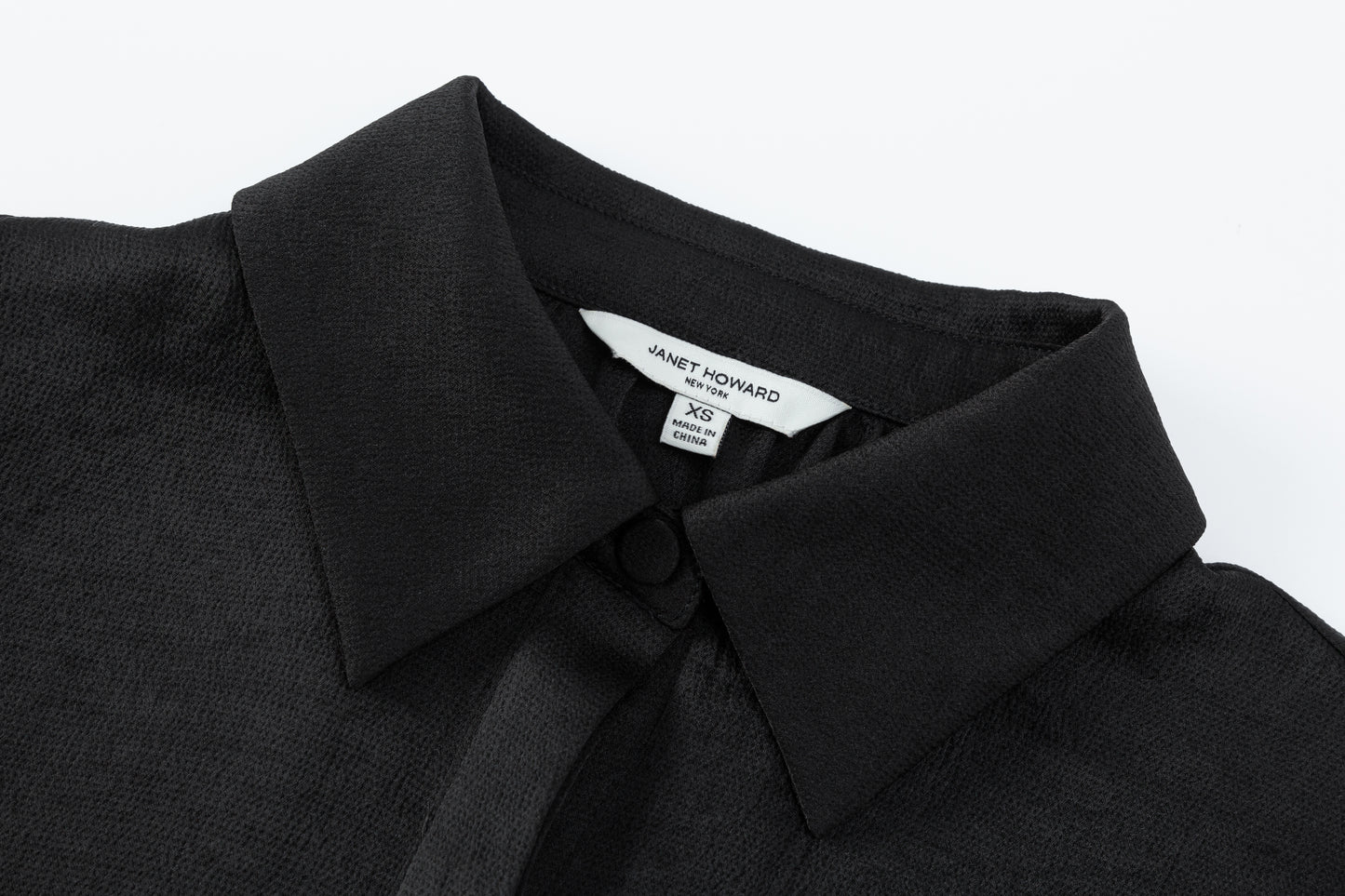 Olivia Gathered Back Blouse - Black