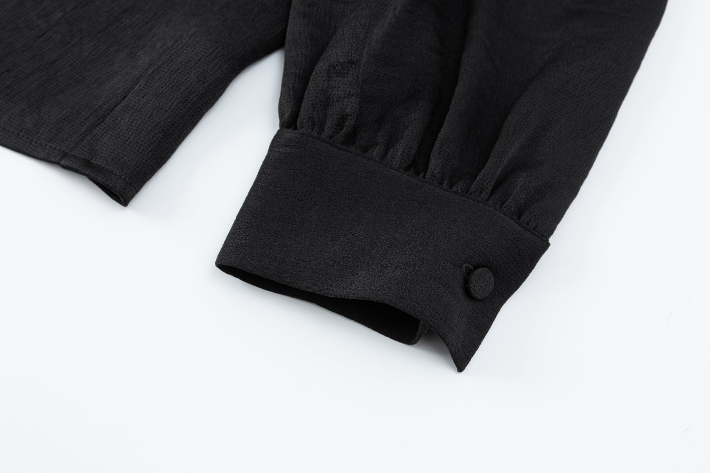 Olivia Gathered Back Blouse - Black