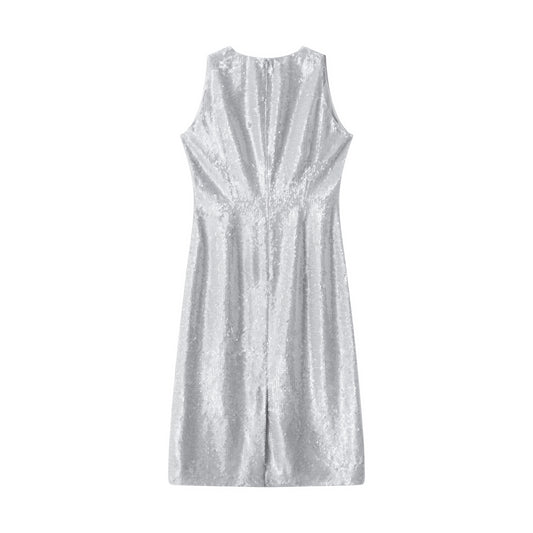 Lola V-Front Sequin Dress