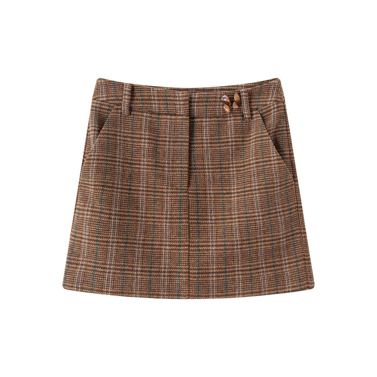 Alice Skirt - Brown Check