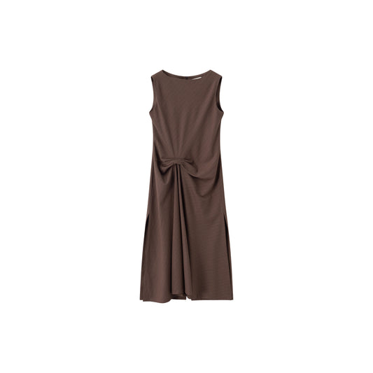 Hayley Dress - Cinnamon Stripe