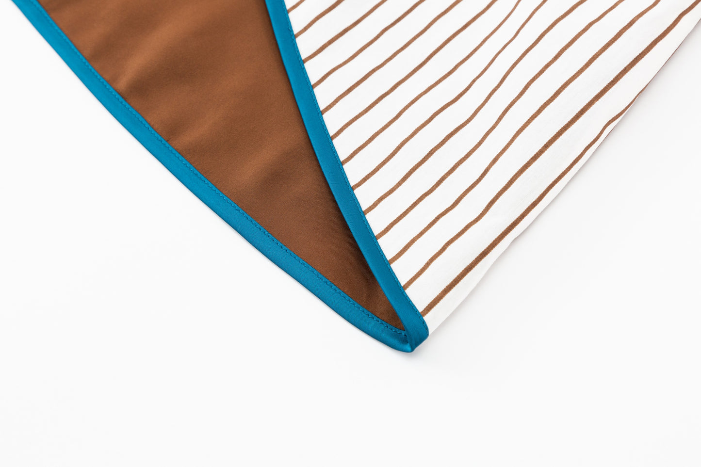 Avery Shirt Vest - Ivory/Chocolate Stripe