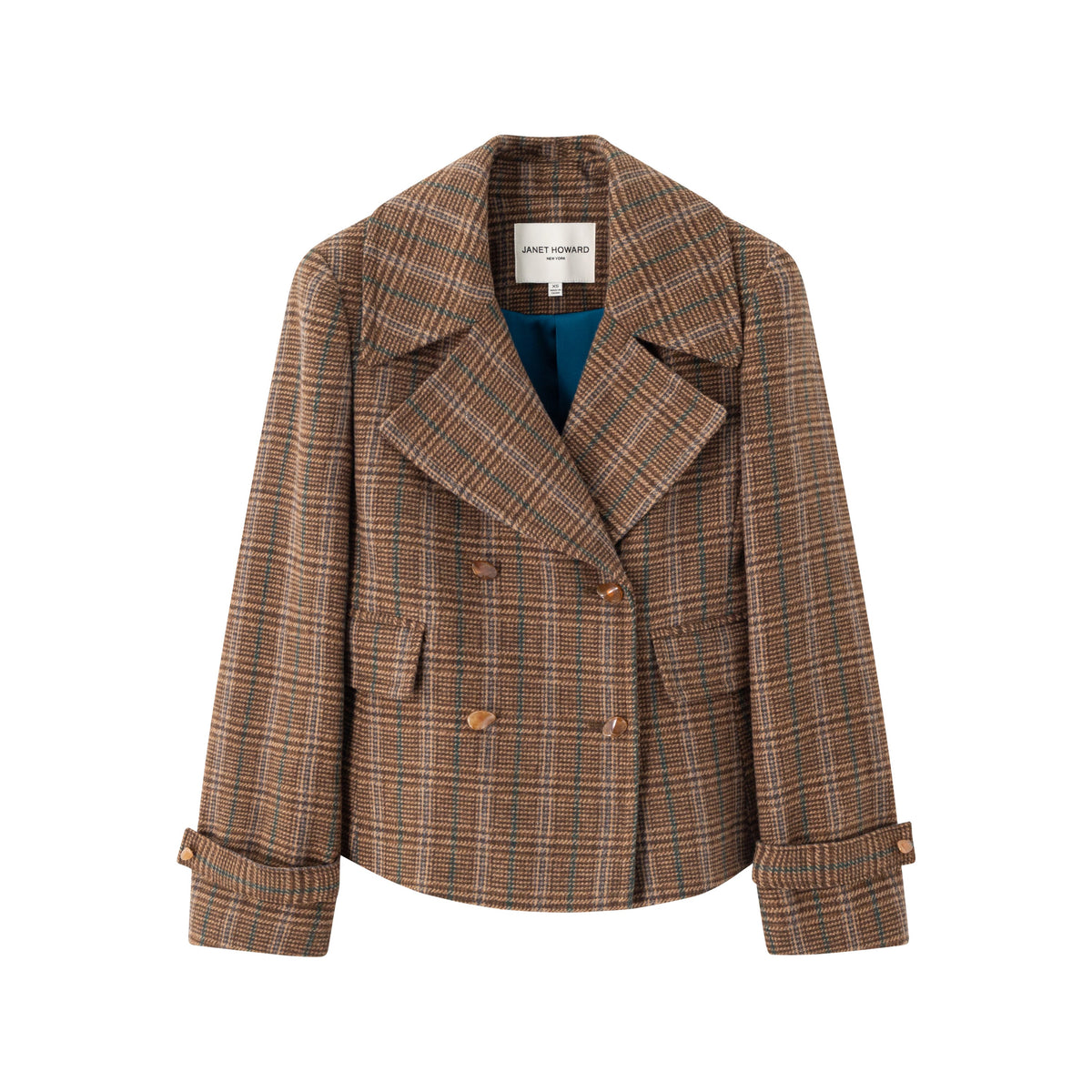 Janet Howard NYC Kensington Blazer - Brown Check Quality Report