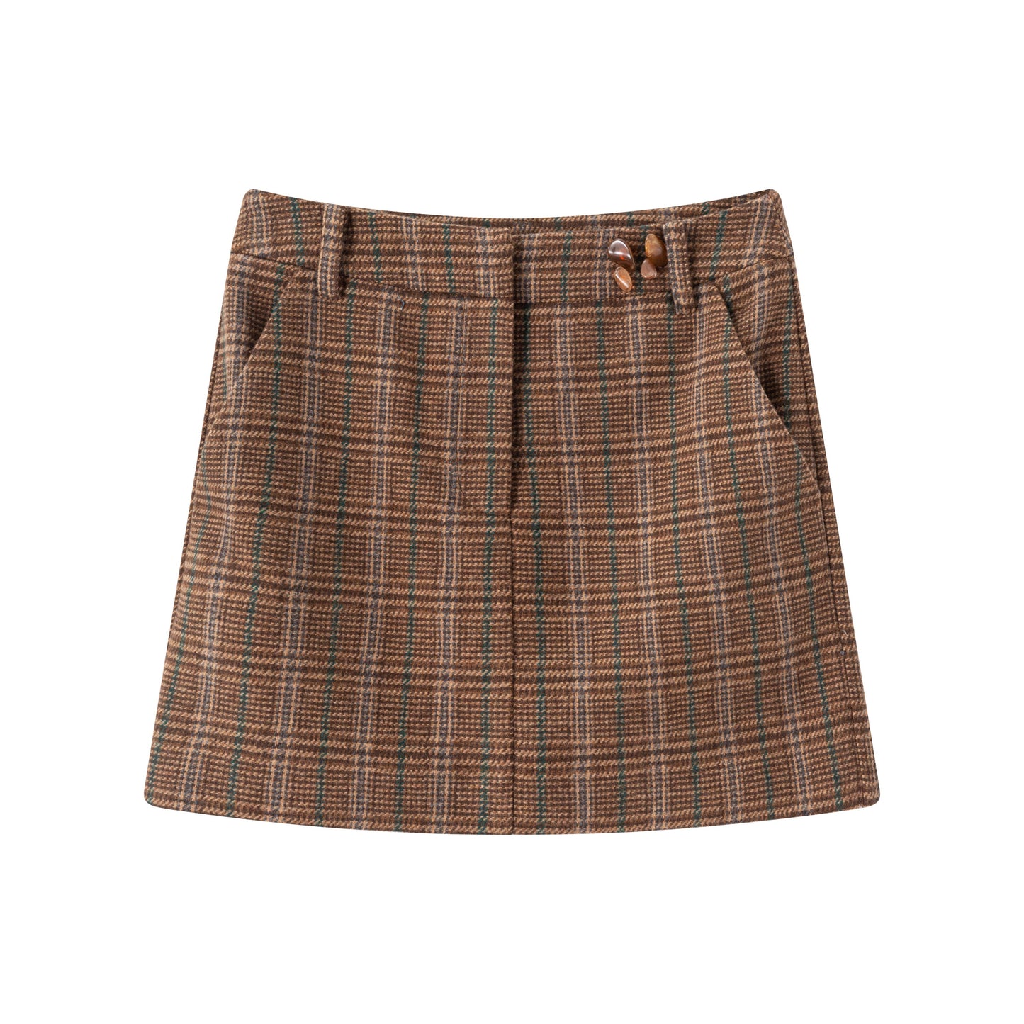 Alice Skirt - Brown Check