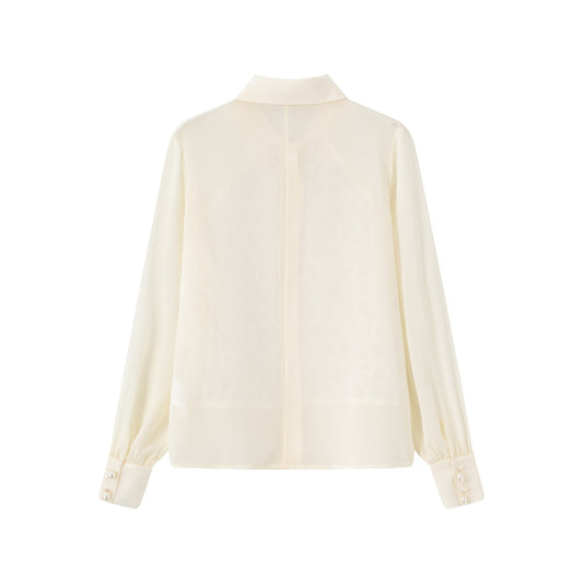 Riley Tux Blouse - Ivory